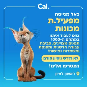 מפעיל.ת מכונות ל-Cal במתחם ה-1000! ללא ניסיון! image