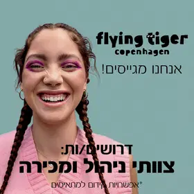 הצטרפו לצוות המכירות של Flying Tiger! image